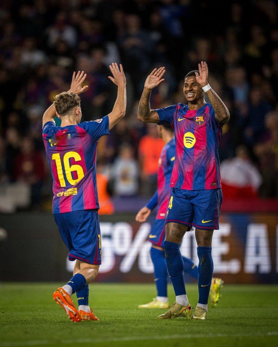 前场三叉戟亚马尔、拉什福德、费兰-托雷斯一人一球，巴萨3-1埃尔切！迅速从上周国