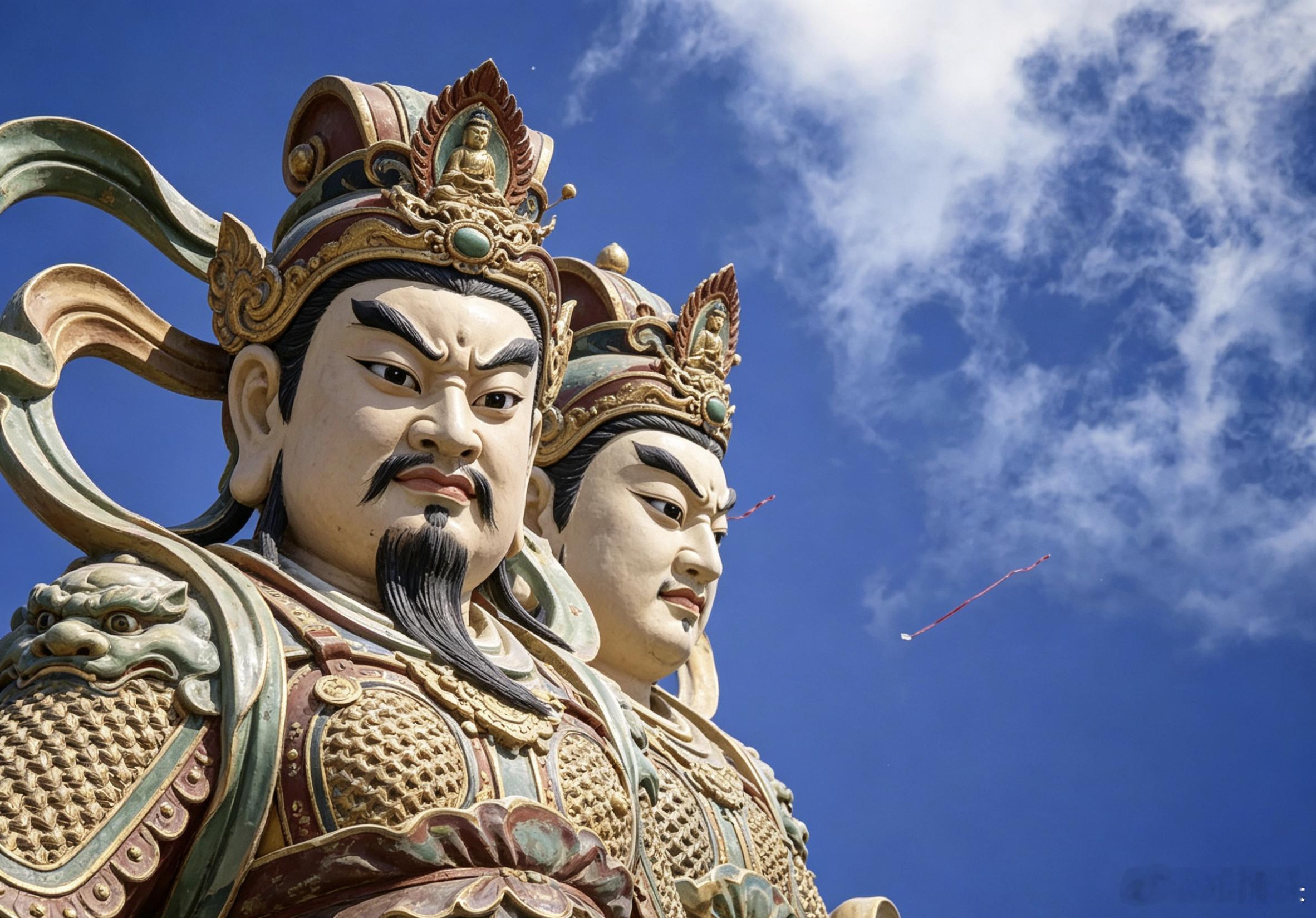 这天儿好的，出现四大天王来捉孙悟空也不奇怪。 