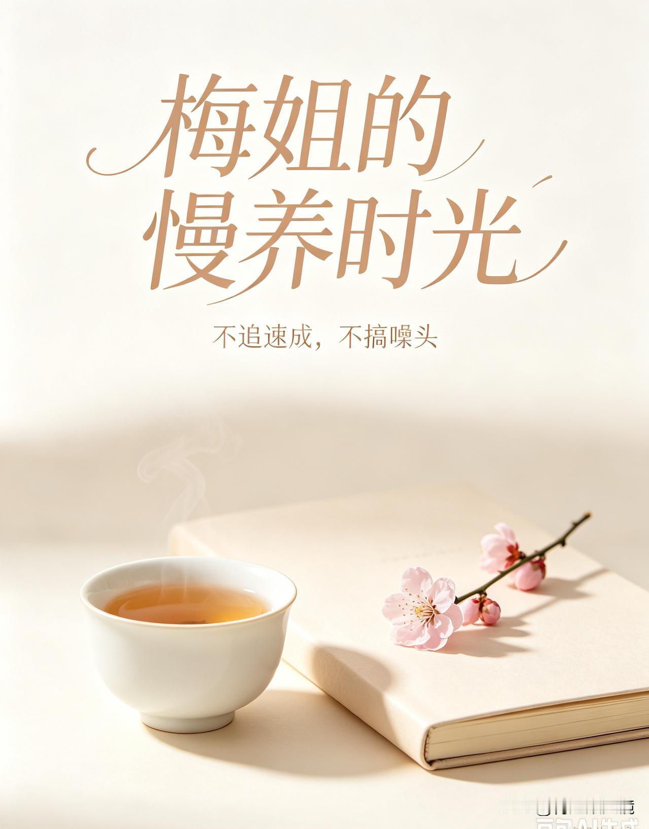 ✨欢迎来到梅姐的慢养时光
 
不追速成，不搞噱头
只分享接地气的居家养生，朴素的