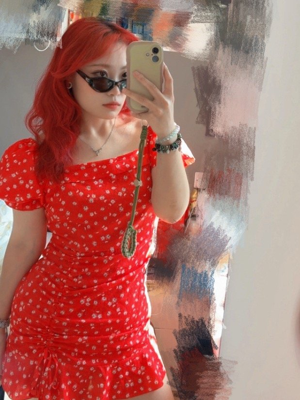 I am in red 