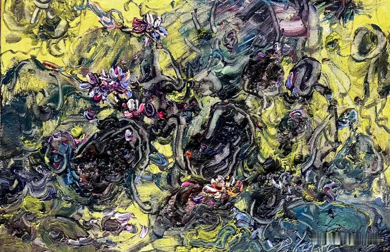 张继渝老师绘画作品欣赏
小幅油画默写 水浮莲 60x40cm