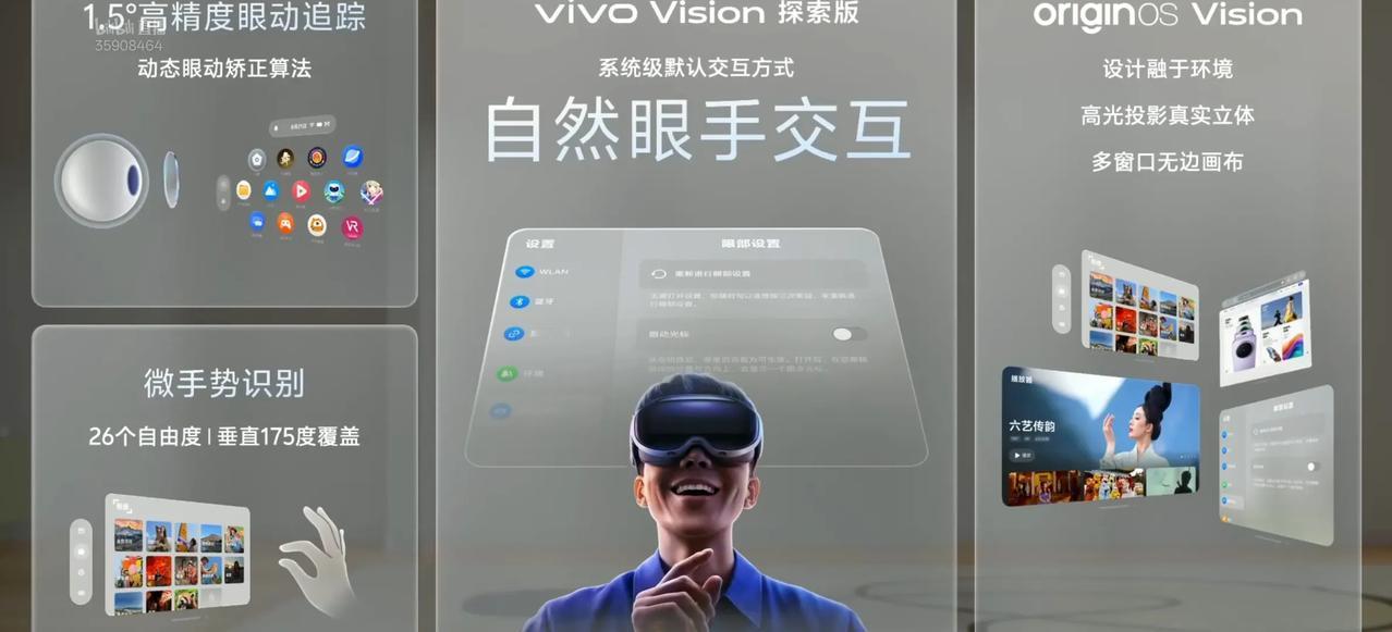 Visionvivo Vision探索版的参数如下：
 
- 外观设计：流线一体