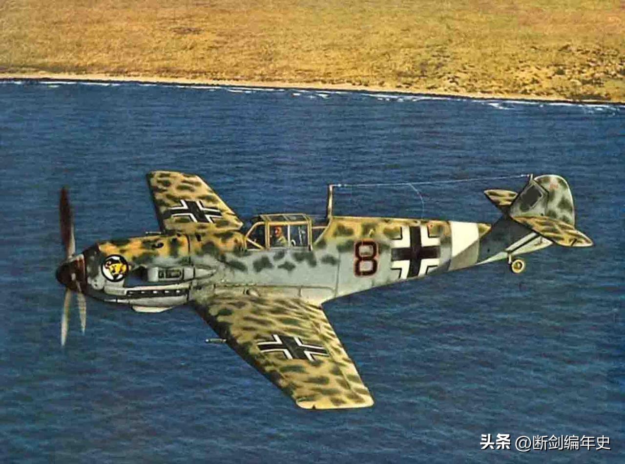 Bf 109，北非。这豹纹涂装看起来挺性感。[呲牙]

历史 历史老照片 二战老