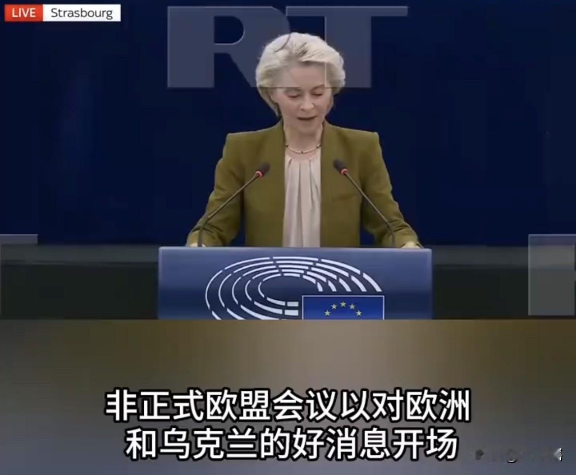 【冯德莱恩称欧盟已兑现对乌克兰一半的承诺】
欧盟主席冯德莱恩在欧洲议会上表示，欧