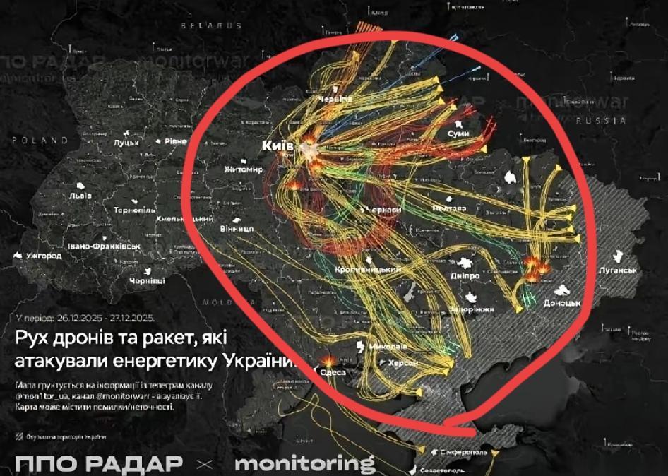 基辅零下几度的寒夜里彻底黑透时，我就看清了这场博弈的本质。
 
500多架无人机