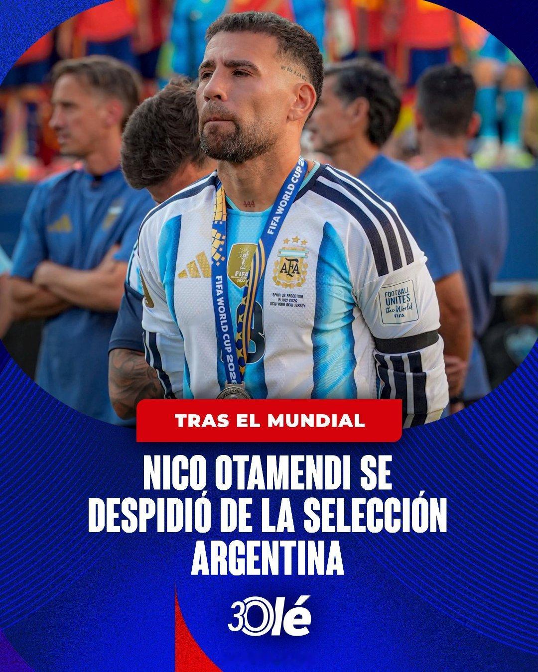 阿根廷球迷俱乐部奥塔门迪告别阿根廷国家队😢🇦🇷🗣️ “如果说有什么东西我