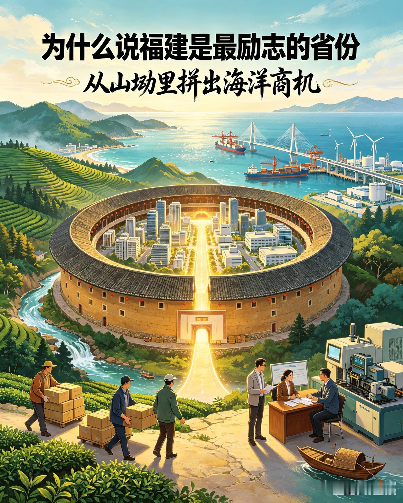 没有外力强力输血，福建人靠着刻在骨子里的“爱拼才会赢”硬生生翻盘。依托千万海外侨