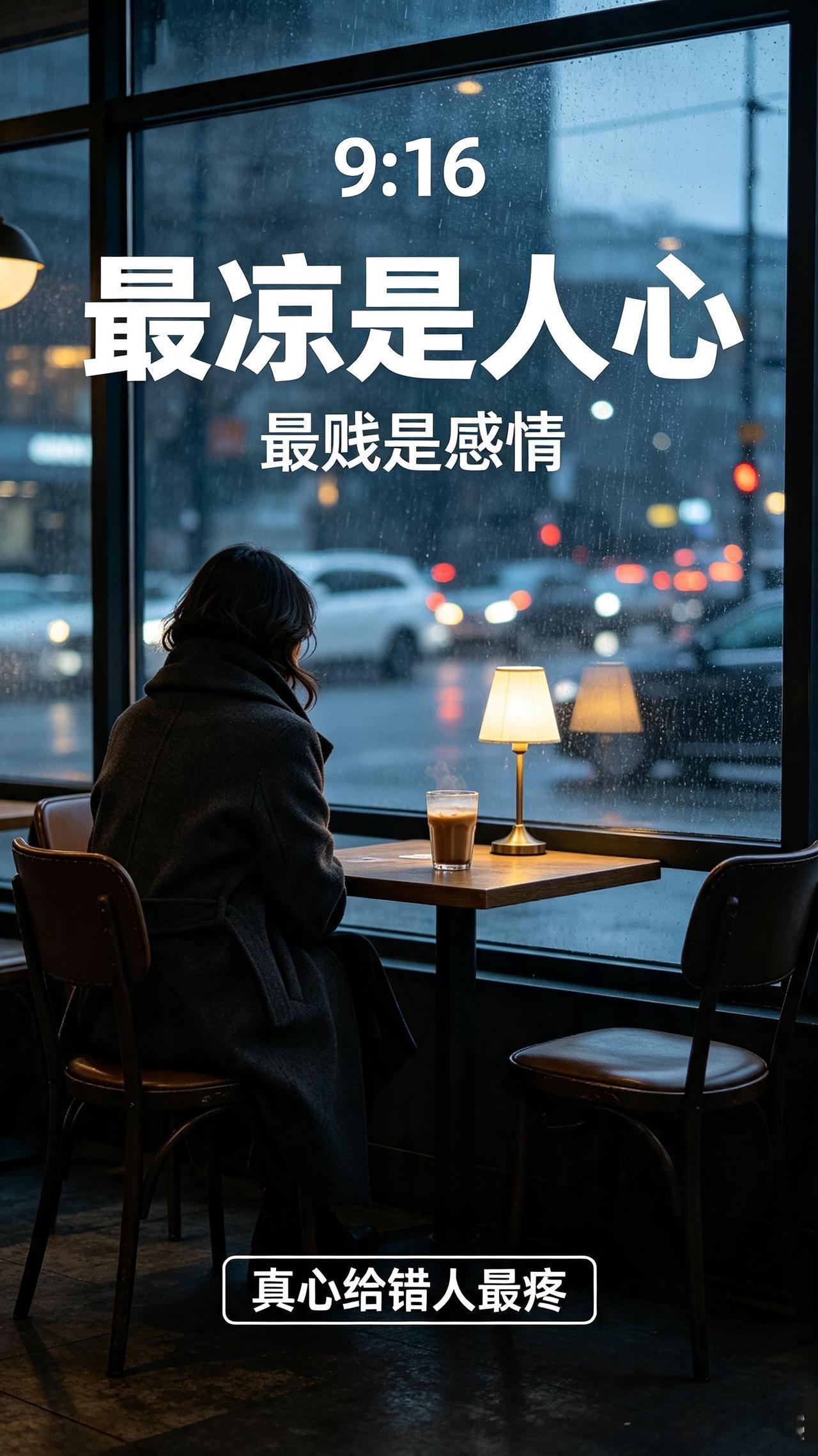 最凉是人心，最贱是感情，真心给错人最疼（句句戳醒成年人）

        人这