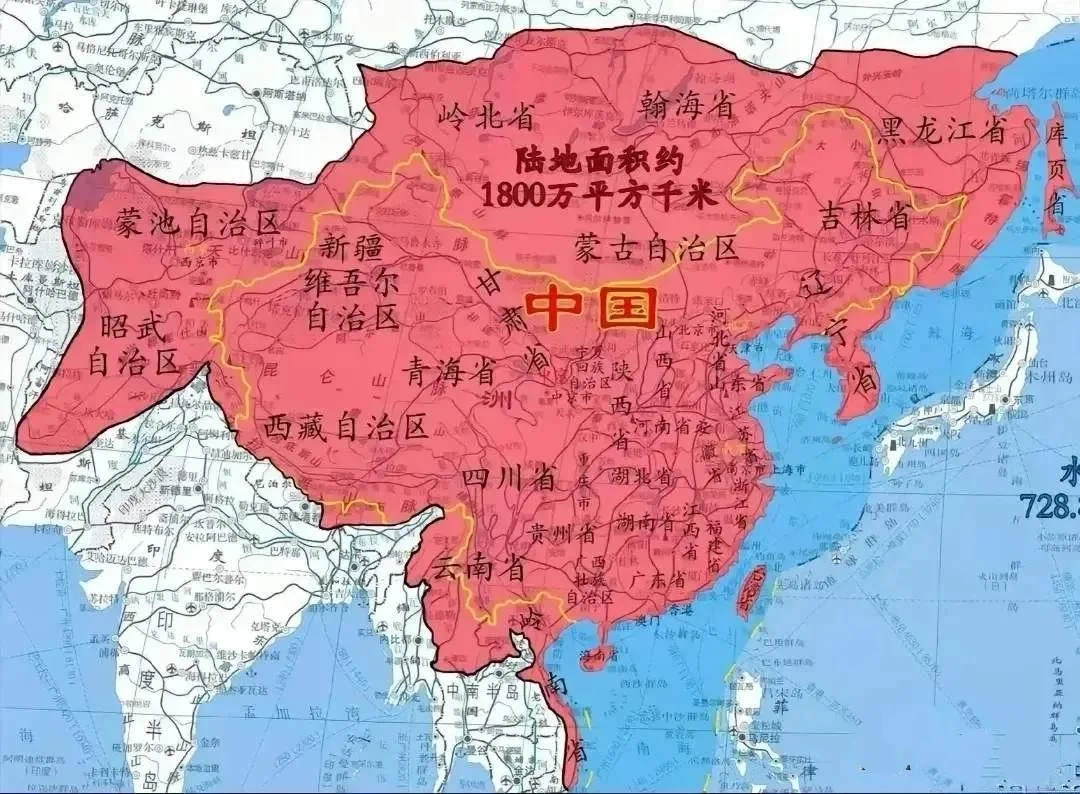 我国各朝代疆域叠加，原来版图有这么大