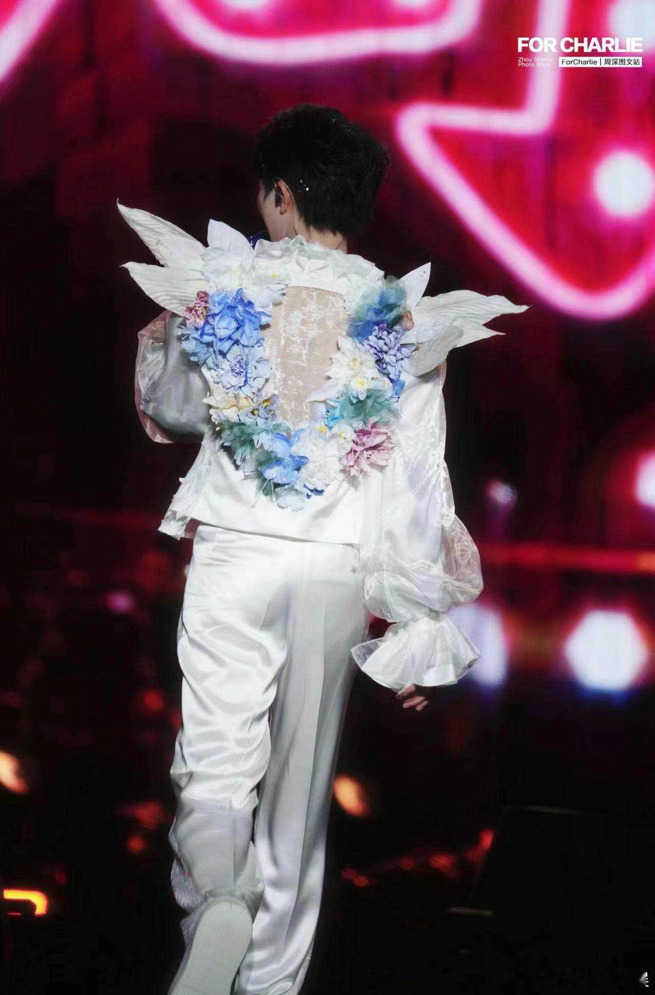 #周深精灵翅膀造型##周深小美满许愿精灵#周深的精灵造型如同从童话中走出一般，在