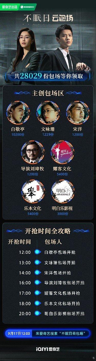 不眠日云包场 白敬亭文咏珊《不眠日》 开播了，5次陷入循环期待住了！不眠日开播 