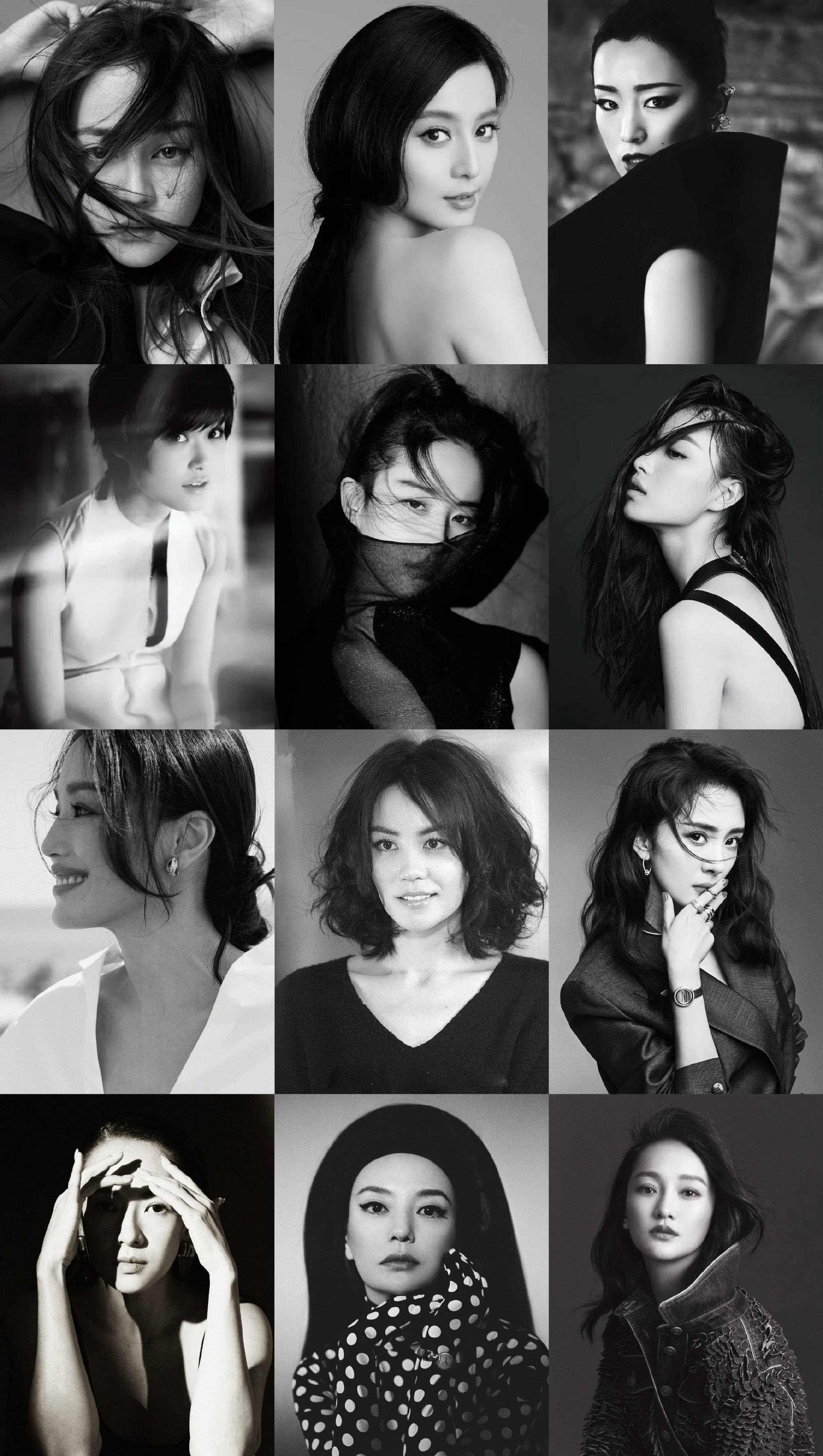 目前五大女刊重要月份满贯的国内十二位女性面孔迪丽热巴是最年轻面孔 