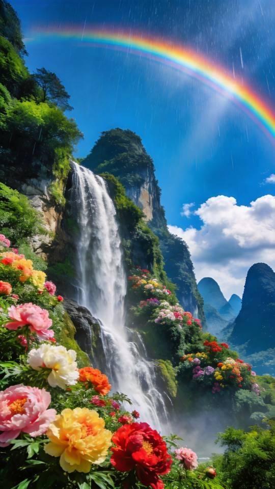 @DOU+小助手 山水间的诗意画卷 拒绝不了山水的意境美 自然景观山水画 原创视