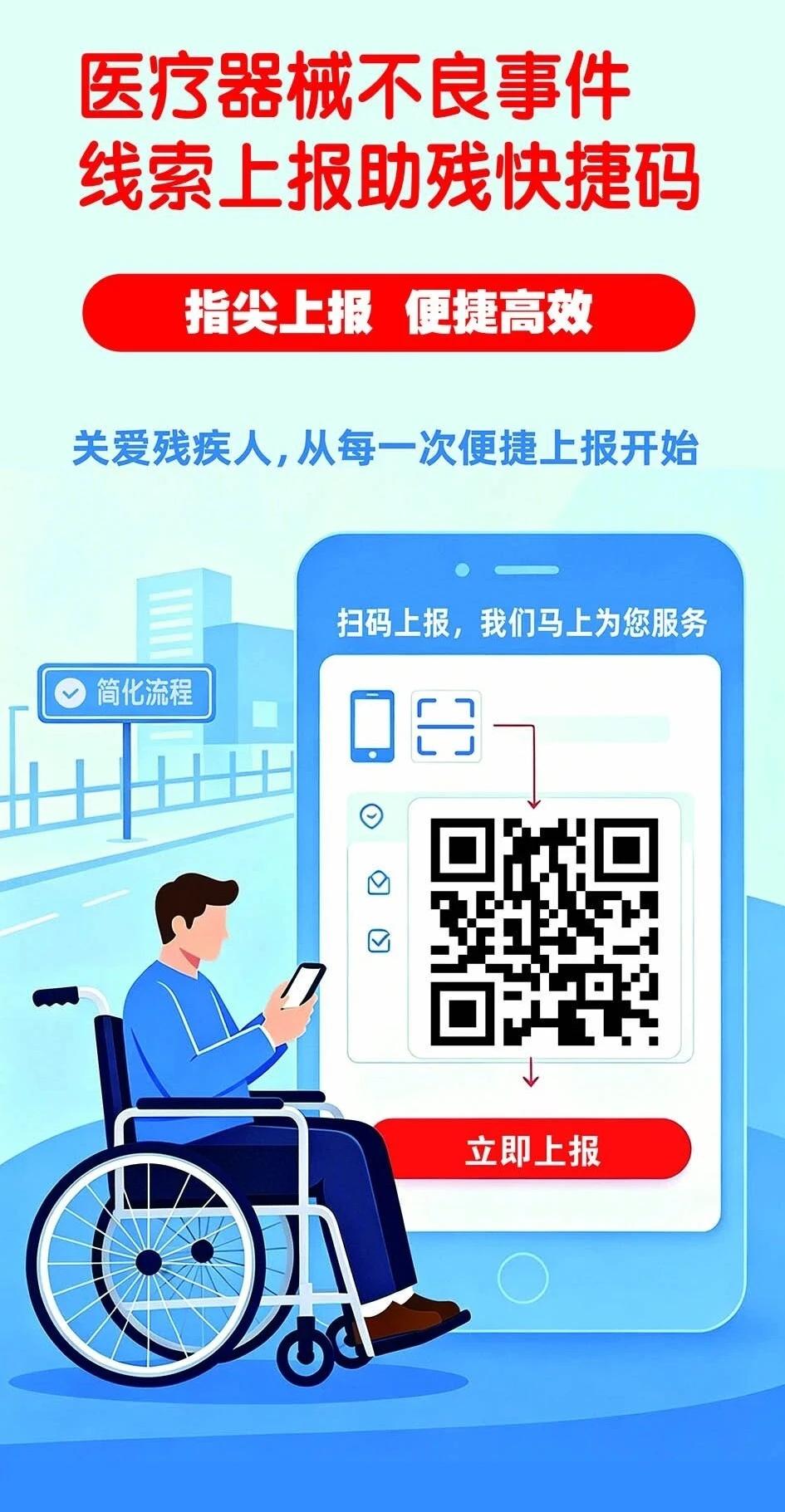 全国助残日｜医疗器械不良事件线索“码”上报

冰城市场监管
为维护残疾人合法权益