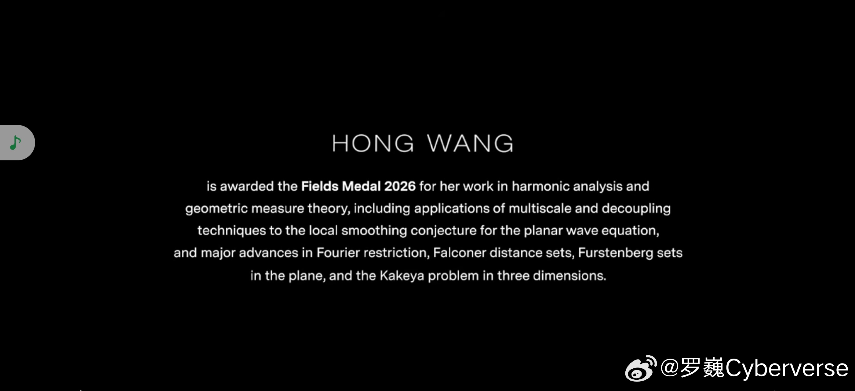 恭喜王虹 邓煜 中国数学家菲尔兹奖的突破 我小时候的梦想也是成为数学家 只是天赋