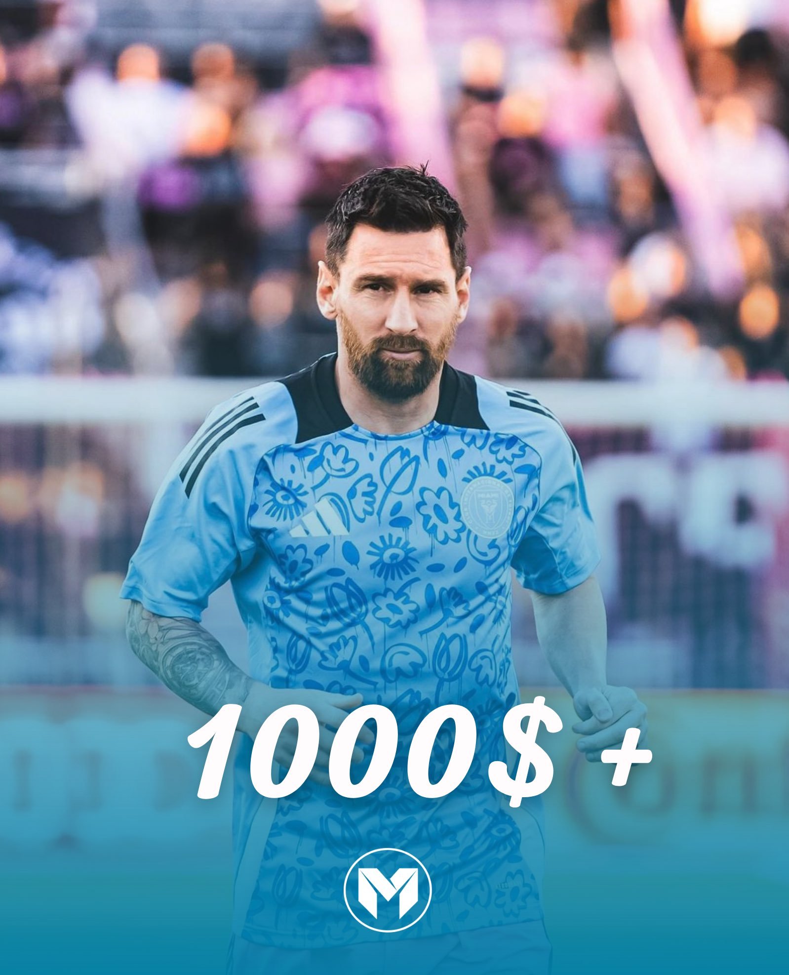 蒙特利尔下一场对阵迈阿密国际的比赛门票价格比上赛季上涨了1000美元🤯💵#梅