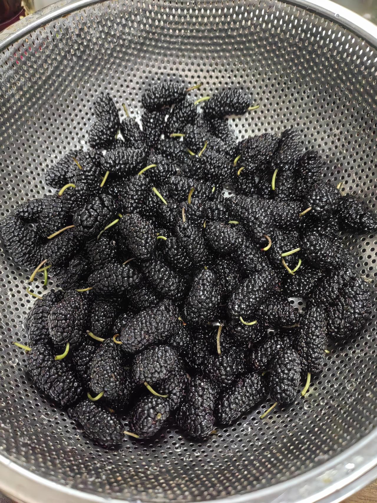 午饭包的猪肉鲅鱼韭菜馅锅贴。饺子熟了，我吃四个，给老伴送二十个，还有二十个给菜园