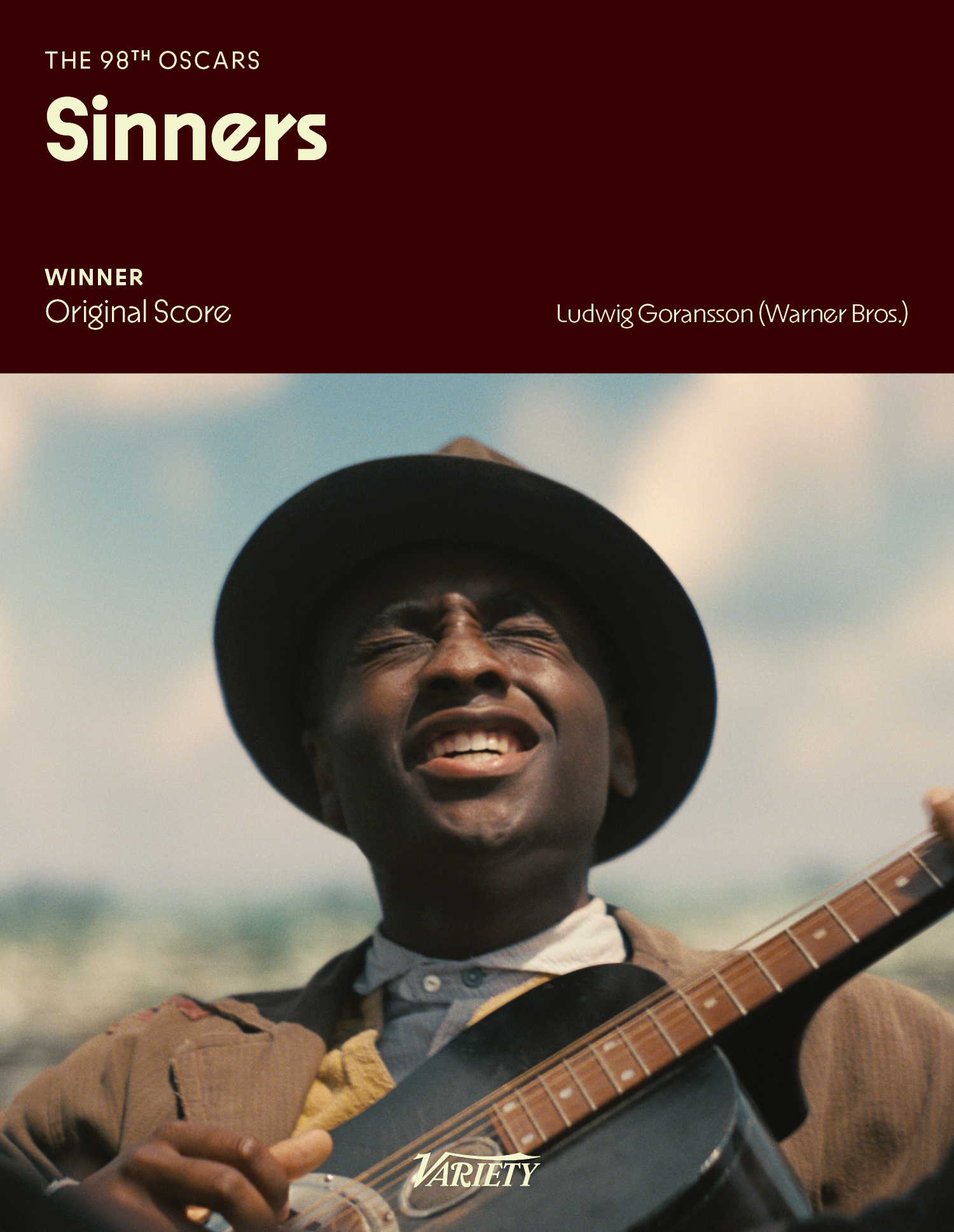 恭喜《罪人》获得第98届奥斯卡最佳原创配乐！实至名归！2026奥斯卡获奖名单