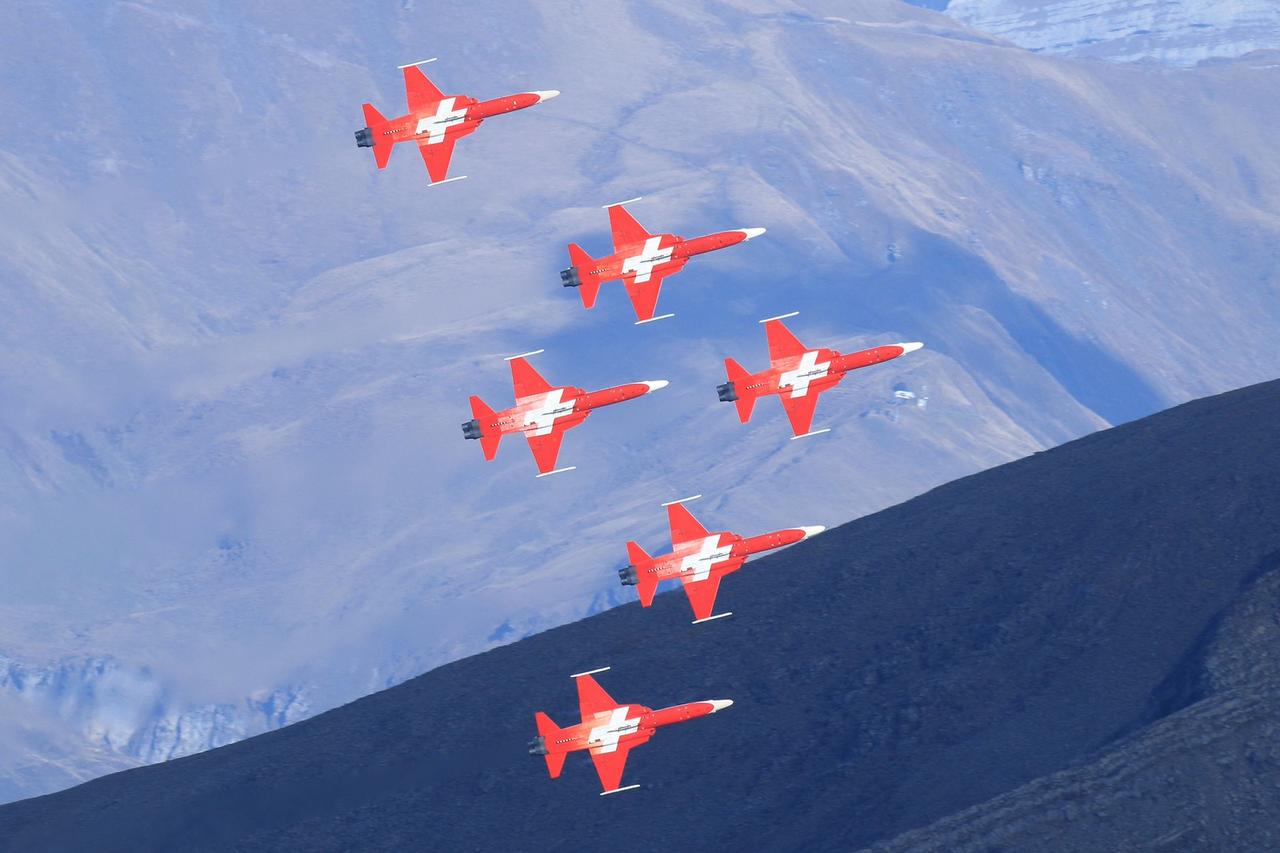航空摄影佳作欣赏·瑞士空军飞行表演