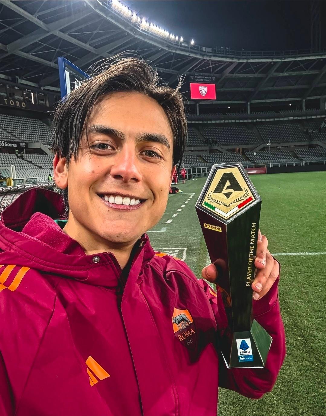 迪巴拉：我在意大利踢了将近十五年，我不知道还会在这待多久在刚刚结束的意甲比赛中，