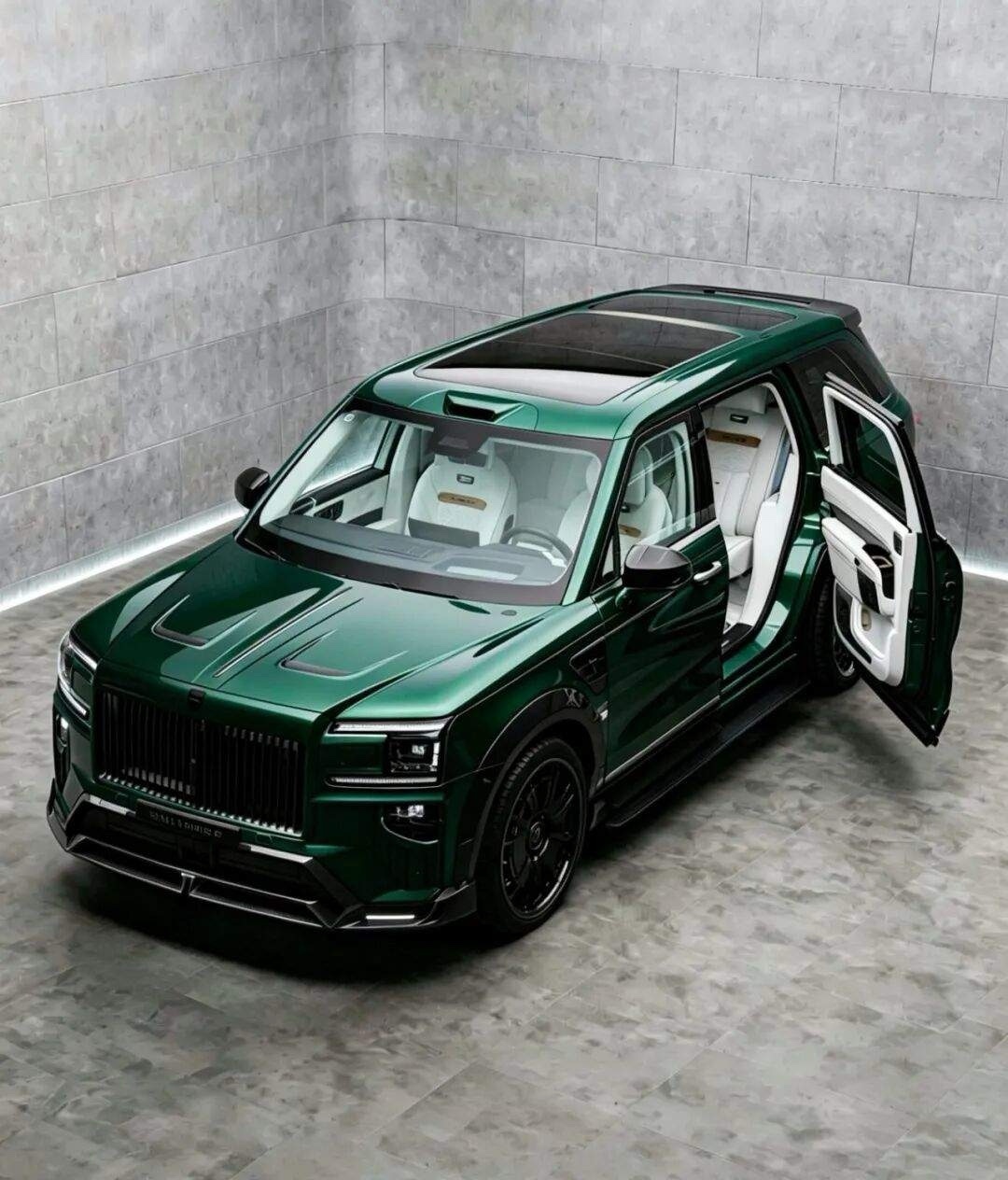 MANSORY 9X 首发版 祖母绿 这前脸设计的  妥妥库里南嘛 