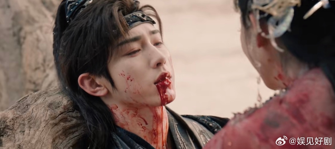 爱人的血让白衣变嫁衣太虐了[泪]最感动的悲剧线就是这对了 生死离别这个场景就更b