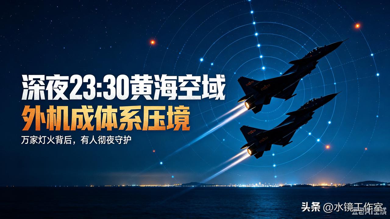 深夜23:30黄海空域！外机成体系压境，锁定临界一刻，飞行员一席话令人动容😭