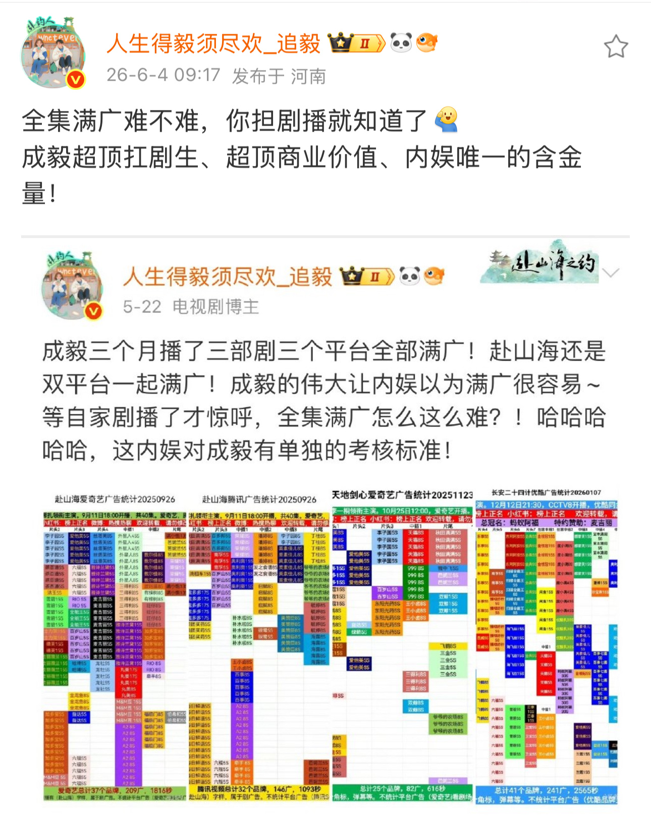 四个月三部剧三个平台满广就说内娱除了成毅还有谁？