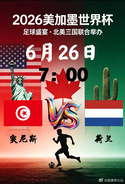 057｜美加墨世界杯前瞻｜突尼斯vs荷兰 ⚽这场比赛，荷兰整体实力、阵容深度和前