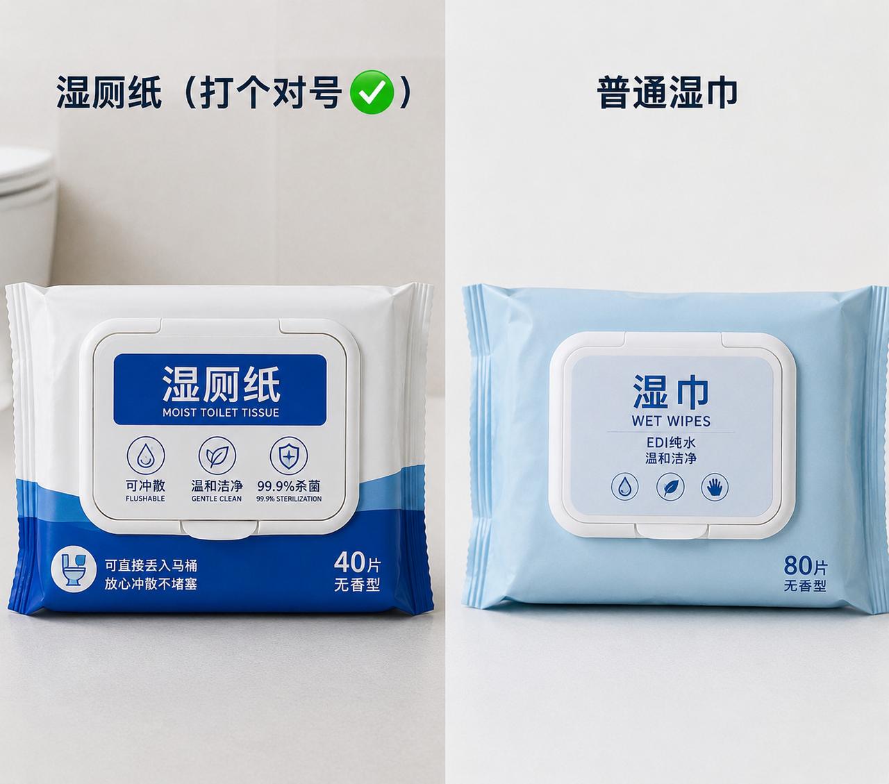 【擦屁股用湿巾？先看看选对了没有】

普通人要知道的湿厕纸真相

湿厕纸这几年越