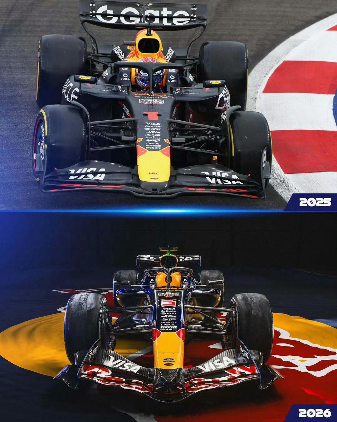 2026F1新车发布红牛RB22帅到犯规！福特蓝主色调+经典白描边致敬传奇，更藏