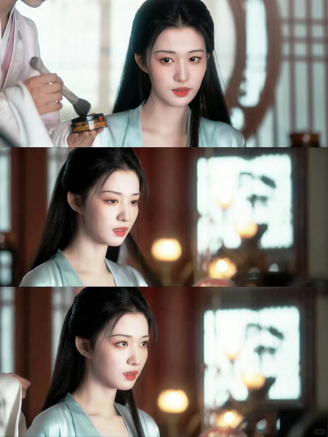 王楚然越素越美 淡妆才是王楚然的颜值天花板！干净通透、温柔灵动，素净造型自带清冷