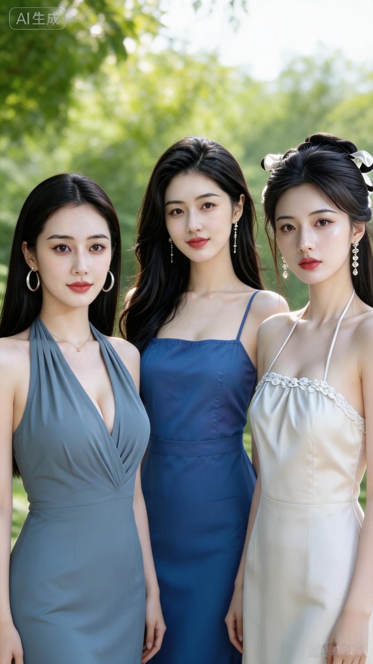 姐妹靓丽合影