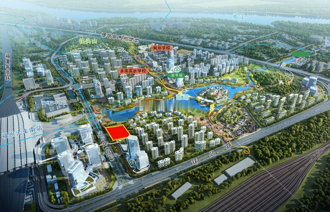 福州金雷科技底价竞得仓山南湖145米瞰湖地标地块此次出让地块位于福州南站东广场东