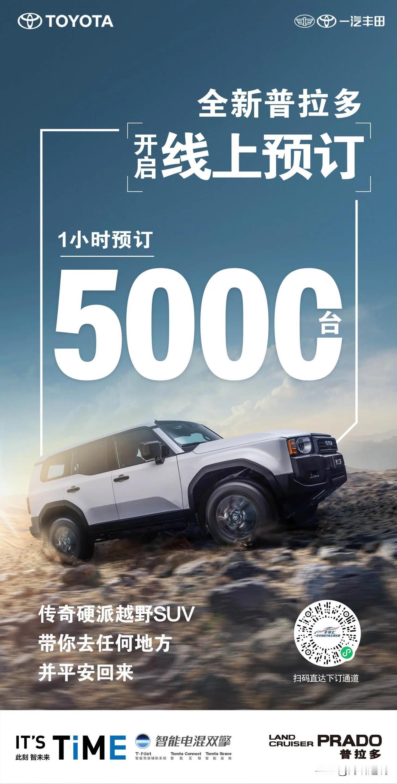 1小时预定5000台[微笑]