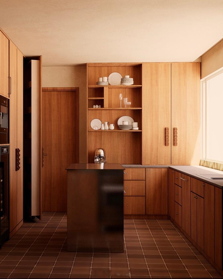 是谁拥有这么时髦好看的厨房！是我是我！！！