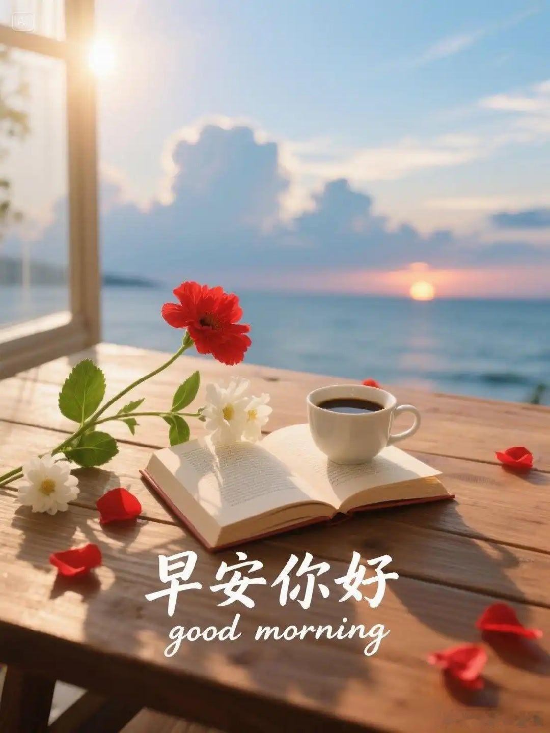 早上好