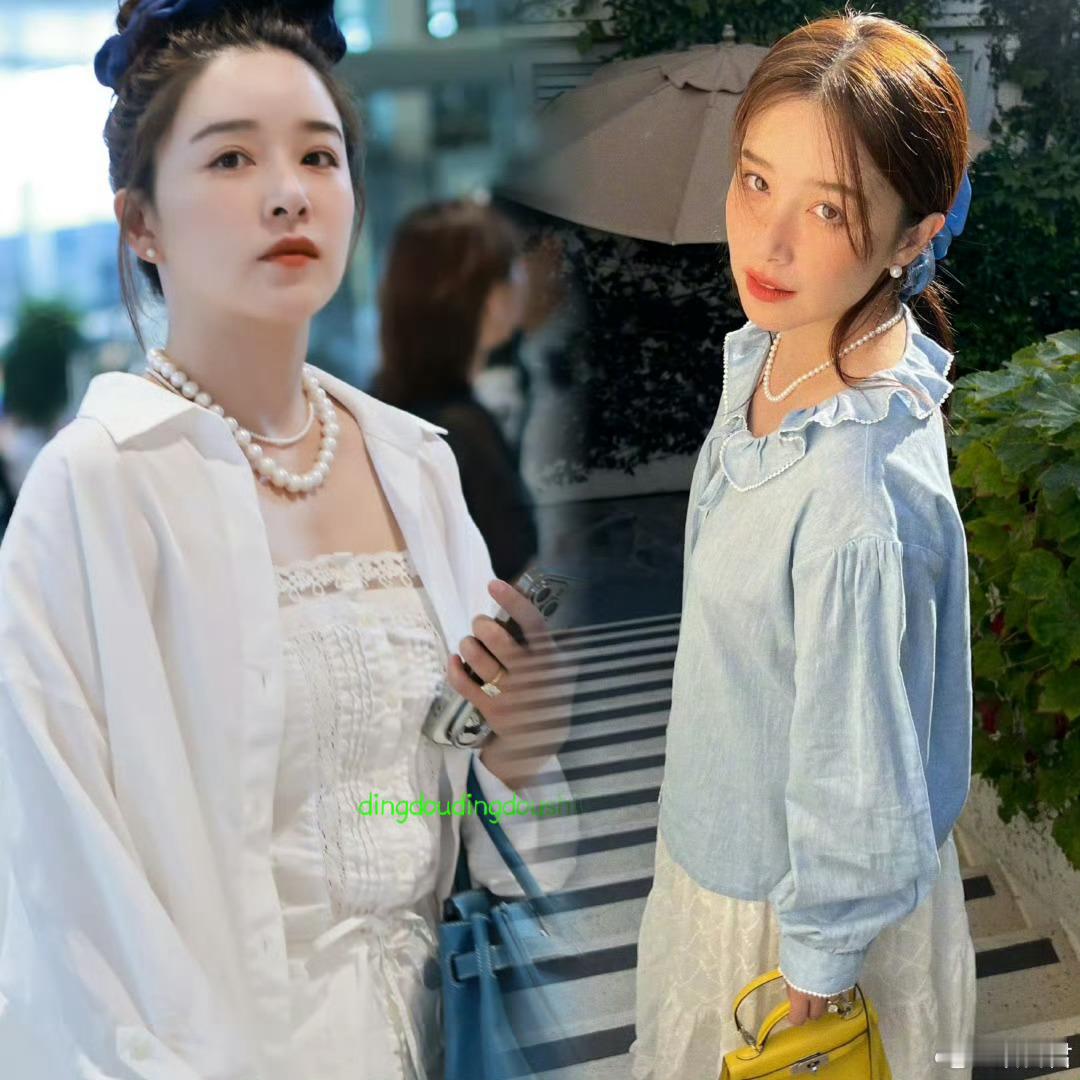 路人机场偶遇阚清子，与她最近发的精修图对比，看着又胖了！#阚清子精修图与生图对比