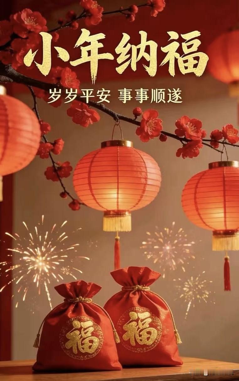 小年纳福，岁岁平安，事事顺遂！🎉💰🌸