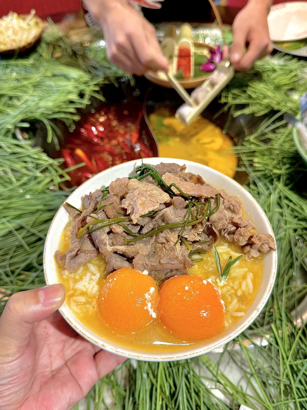 一碗自制番茄牛肉泡饭！！！