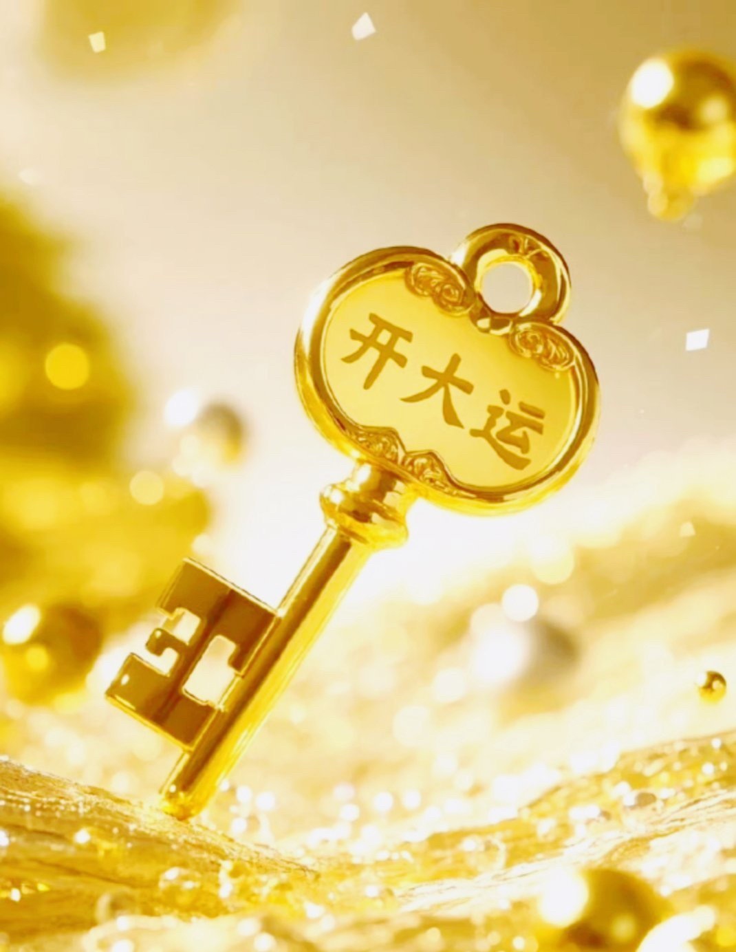 此金钥匙保我心肝此行一切安全顺利且大放异彩
