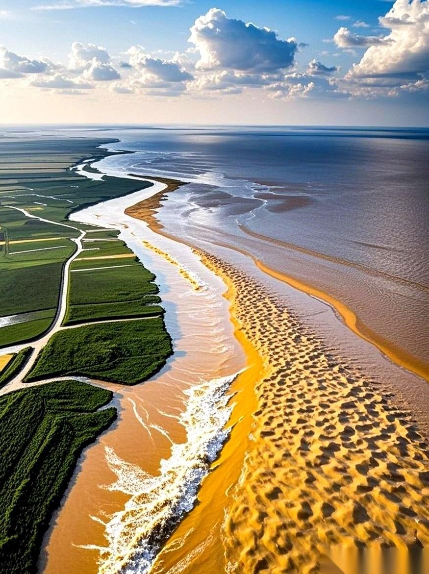 我跟你说个事儿，你听着可能有点懵。
咱们国家有一块地儿，海岸线每年都在往后退，最