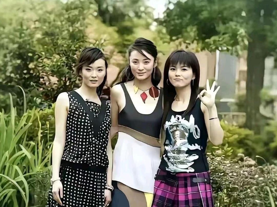 这张图片，好青涩的回忆！

图上的三位美女：王艳、蒋勤勤、李湘，那个时候青春靓丽
