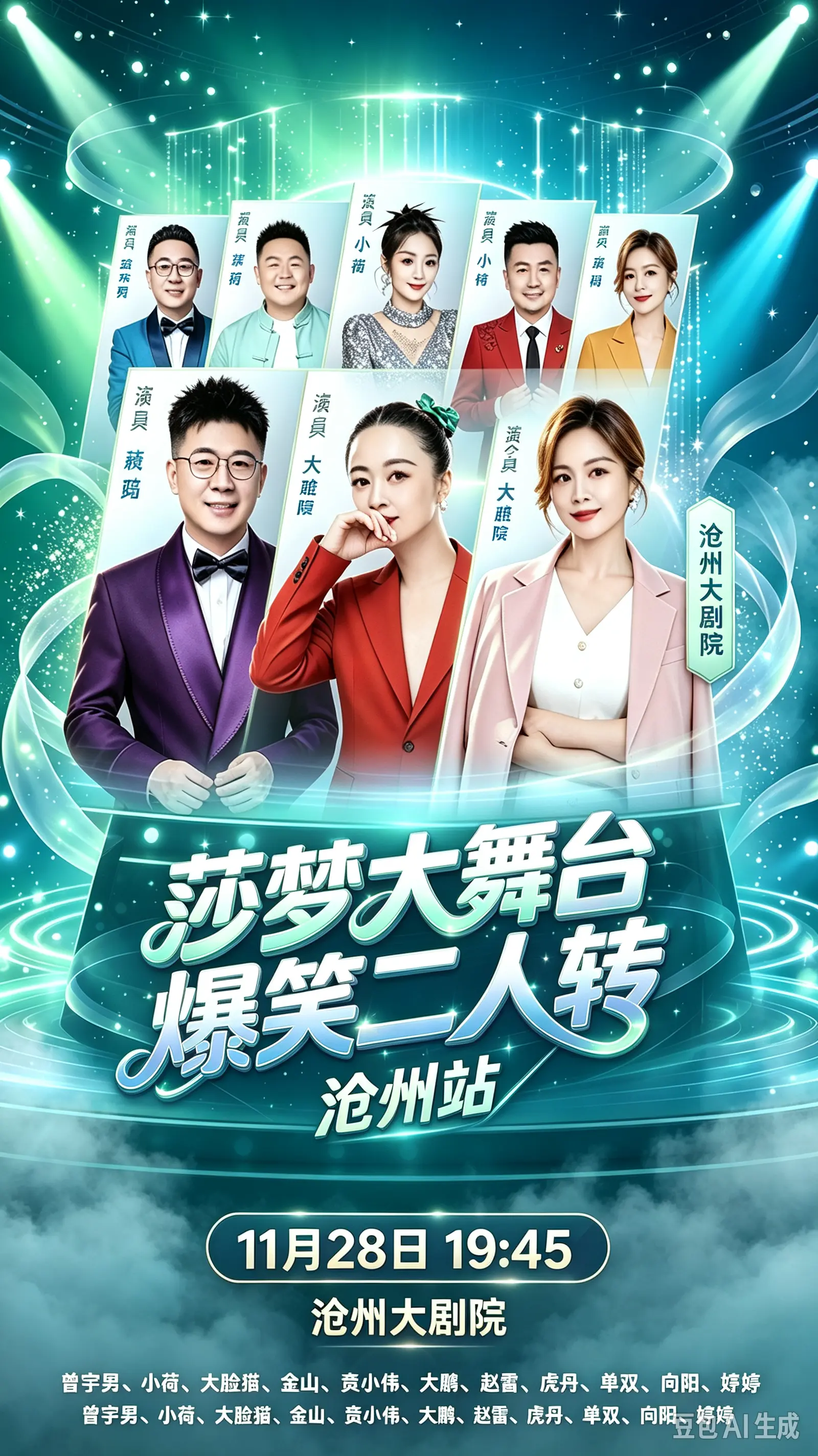 莎梦大舞台爆笑二人转沧州站沧州二人转沧州大剧院演出沧州本地演出河北演出团购上新