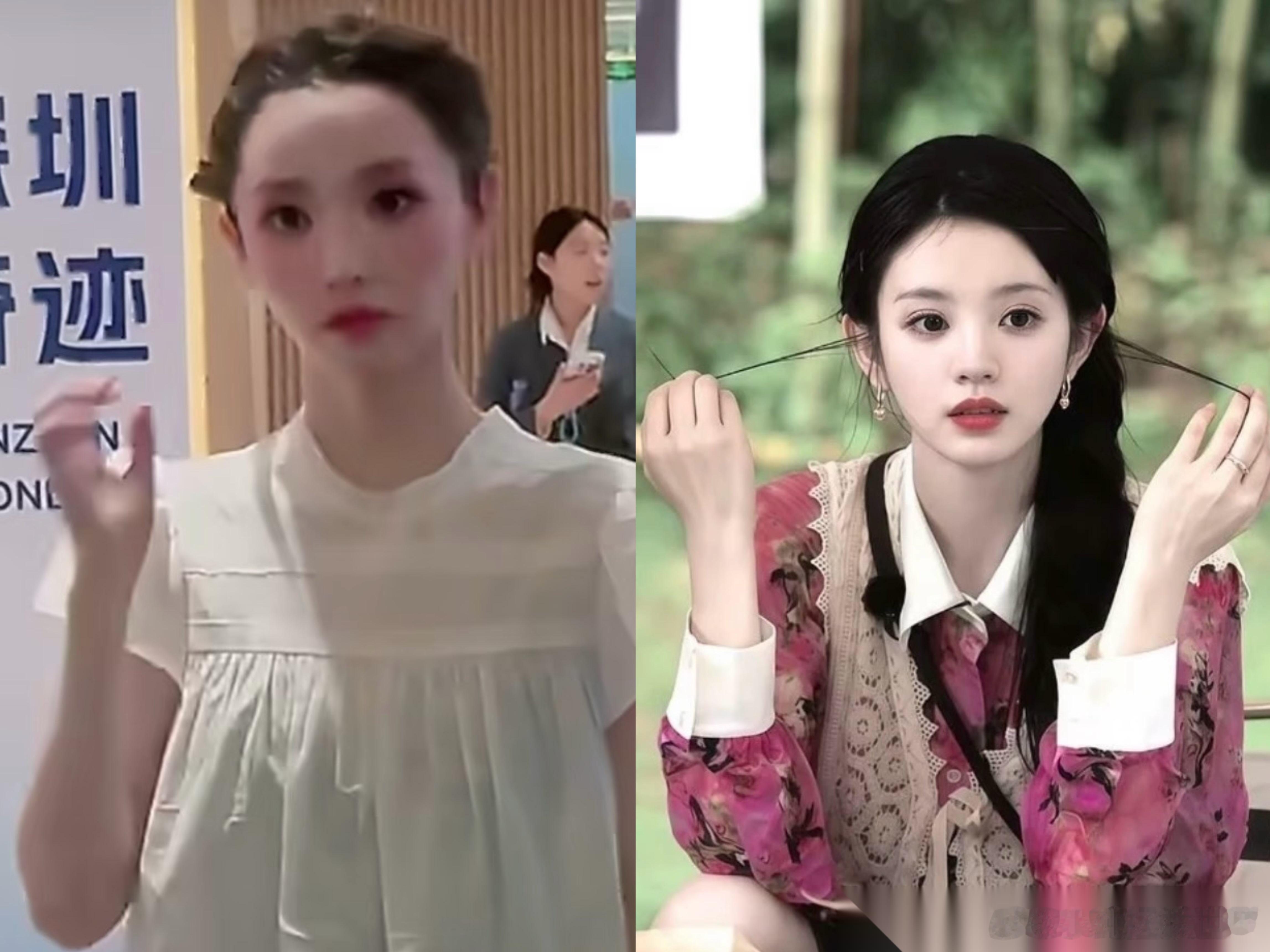 没有刘海的田曦薇， 告诉所有女人一个道理， 她当时明明可以戴帽子或者假发，但她并