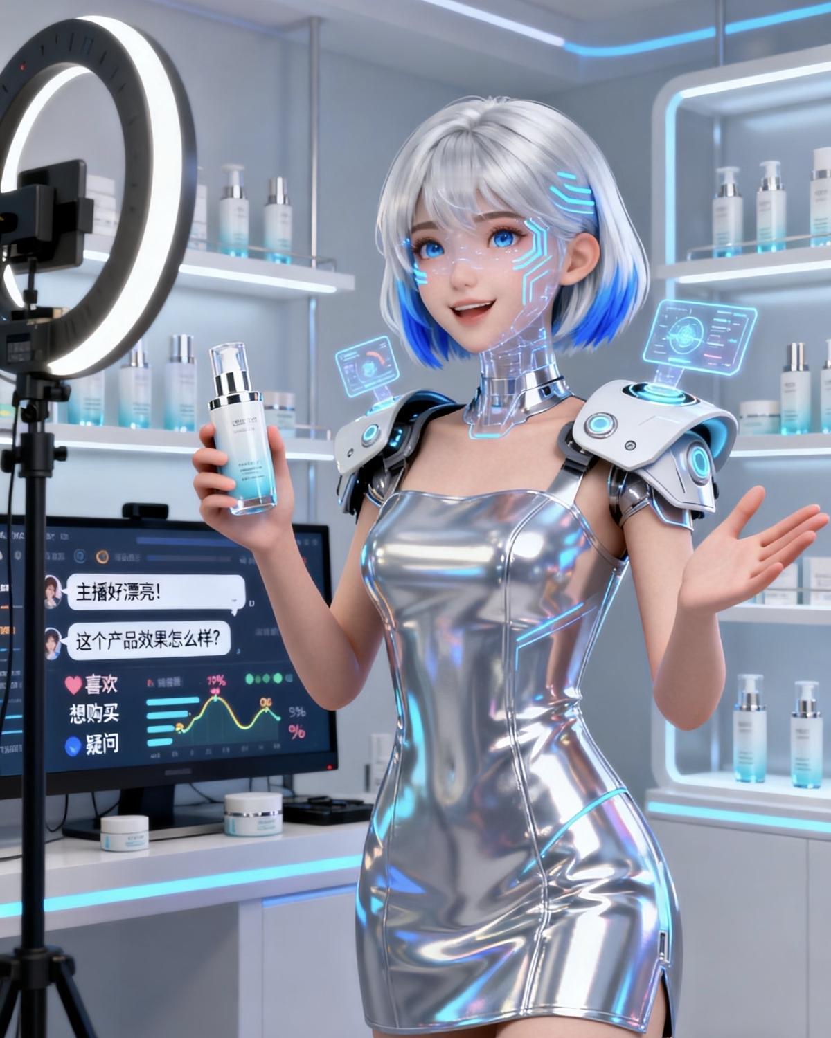 AI主播上岗，真人主播饭碗还稳吗？

小D在直播间蹲了三年，最近发现不对劲——对