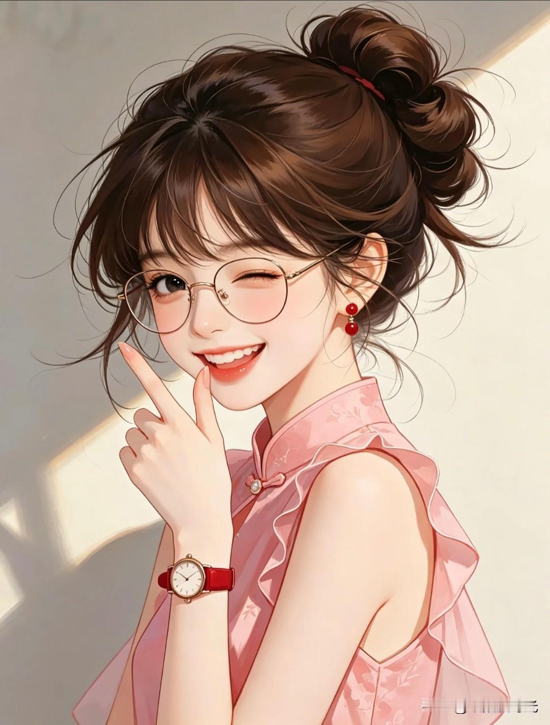 莞尔一笑，岁岁皆得欢愉
碧紫素语元气甜妹微信头像分享
甜美温柔头像 新中式少女头