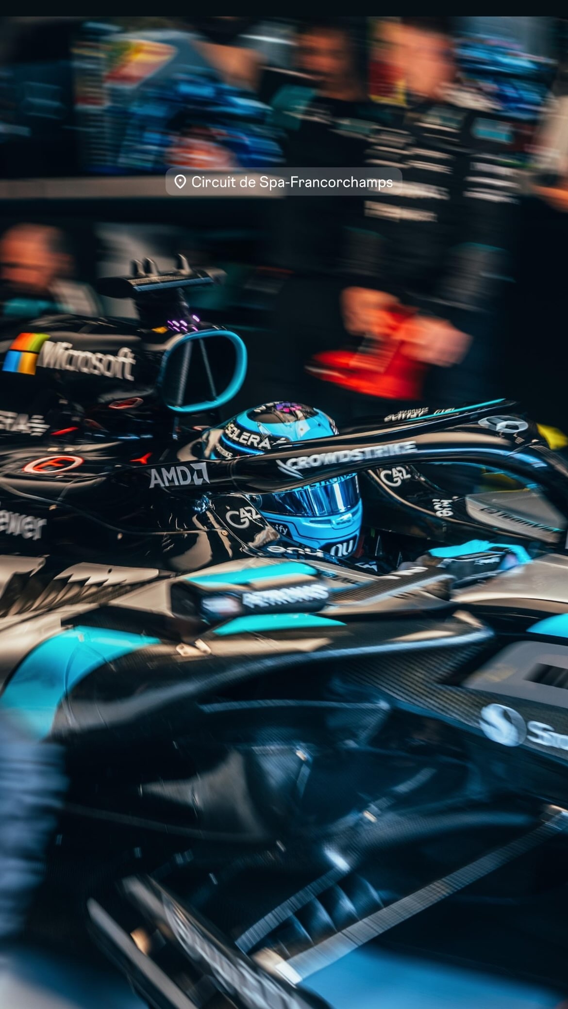 georgerussell63发布快拍两则乔治拉塞尔🇧🇪2026F1比利时大