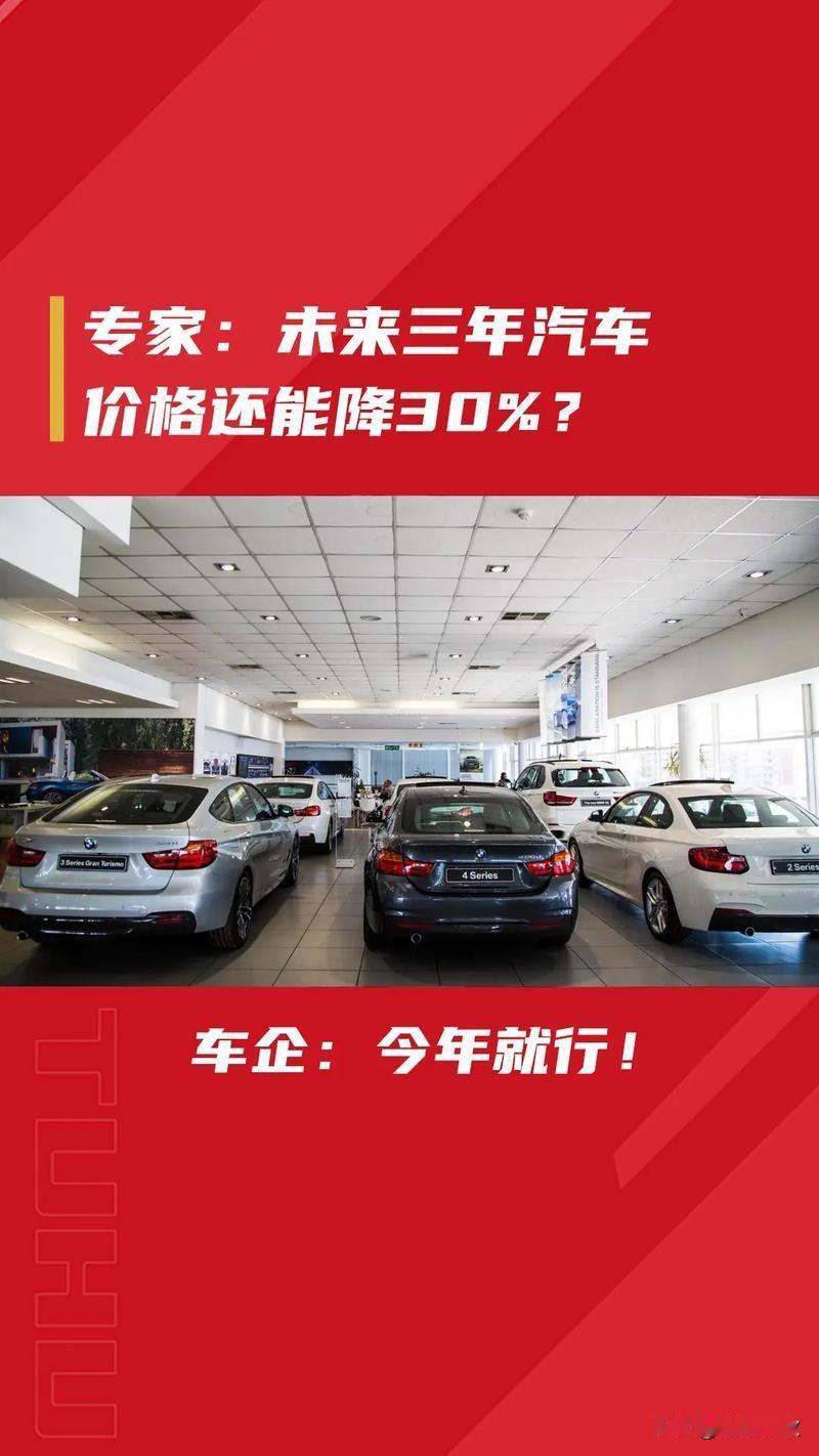 未来汽车价格将呈现‌燃油车持续探底、新能源车分化企稳‌的态势，整体大幅普降空间收