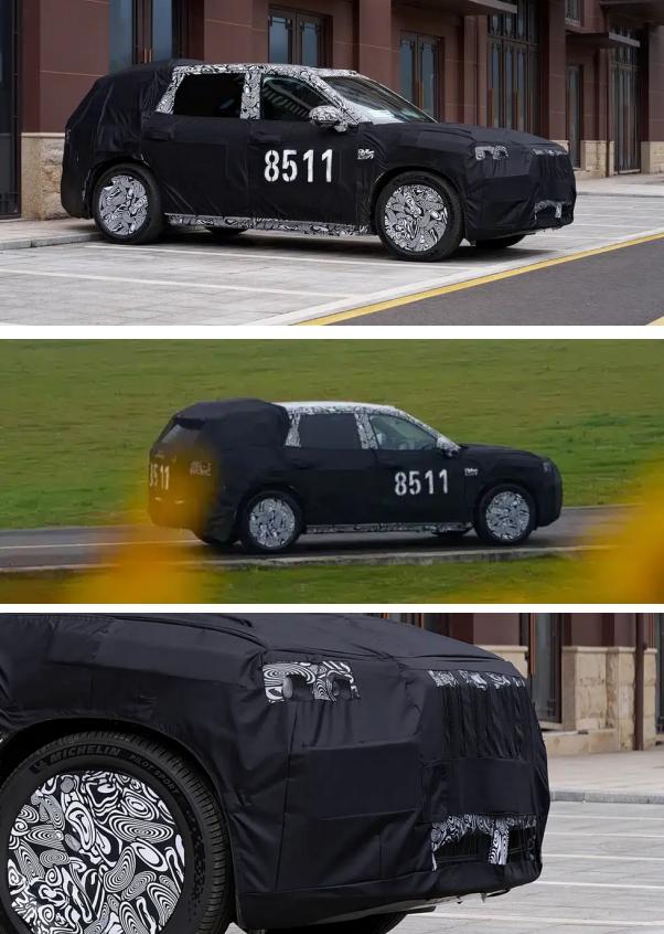 极氪8X伪装谍照曝光 定价预计40万起
日前，极氪8X伪装谍照曝光，新车基于浩瀚